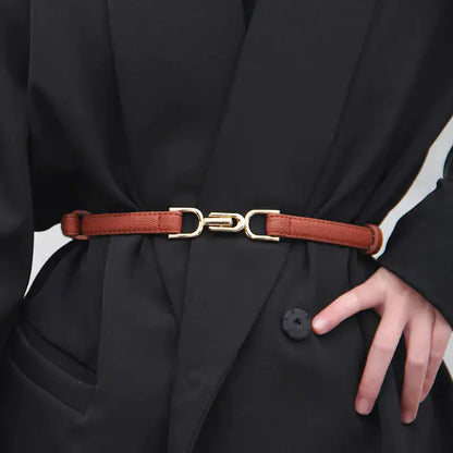 Adjustable Leather Dress Belt - WanderMart Co.