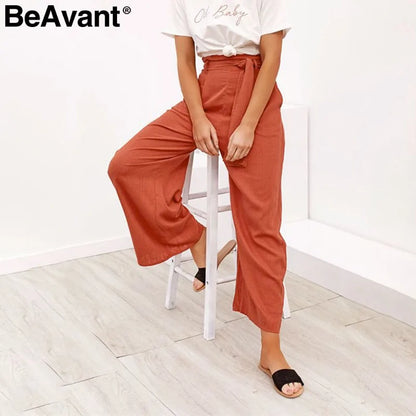 Casual Cotton Linen Summer Pants - WanderMart Co.