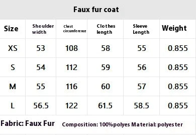 Women's Faux Fox Fur Coat: Luxe Furry Jacket for Autumn and Winter - WanderMart Co.