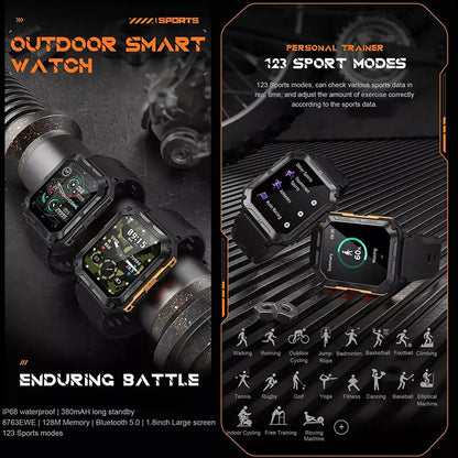 Upgraded Waterproof Smart Watch - WanderMart Co.