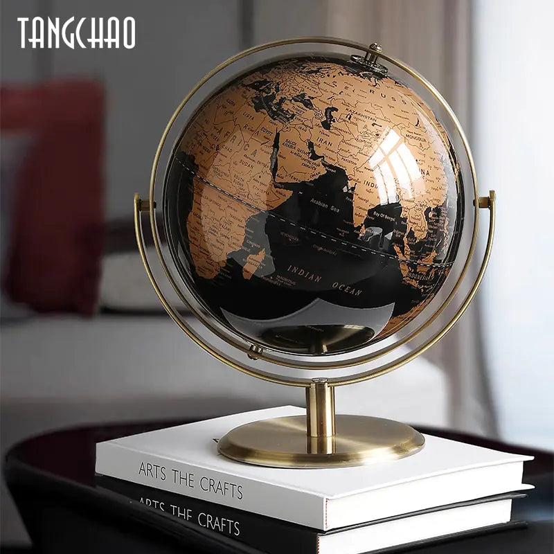 Home Decor World Globe Retro Map Globe Office Decor Accessories - WanderMart Co.