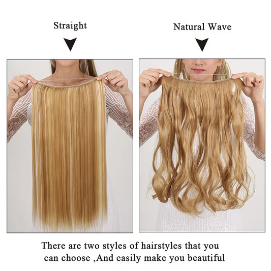 Invisible Wire No Clips Hair Extension - WanderMart Co.