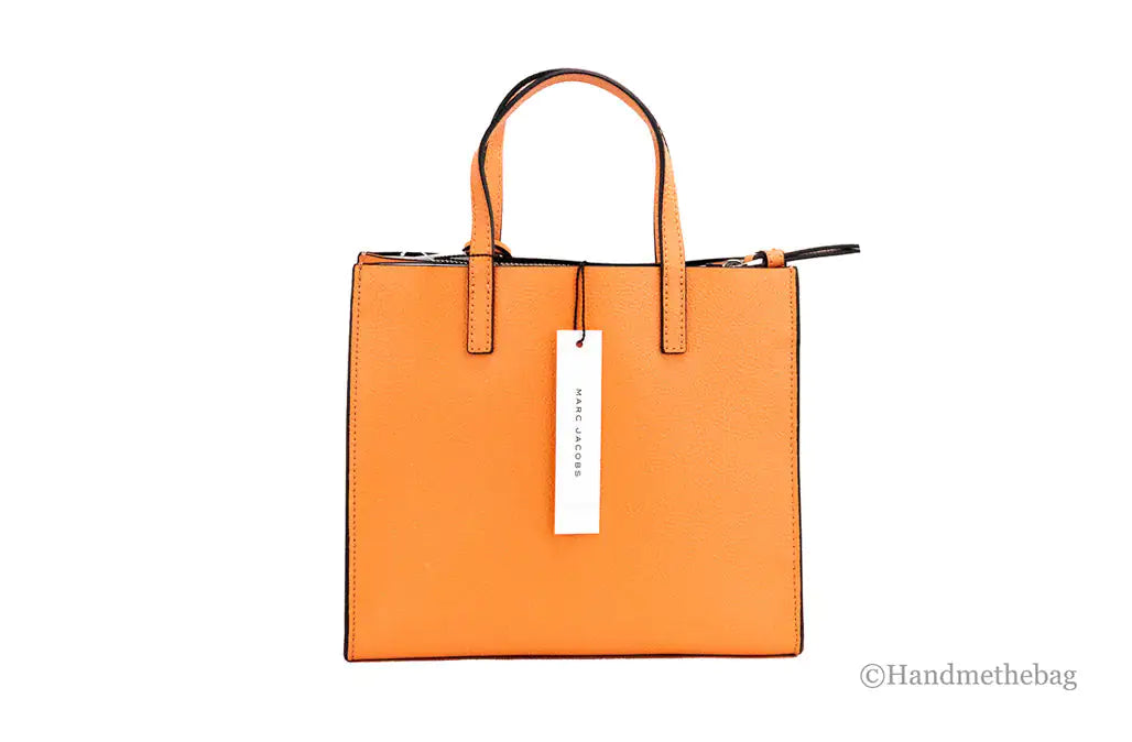 Marc Jacobs Mini Grind Melon Pebbled Leather Crossbody Tote - WanderMart Co.