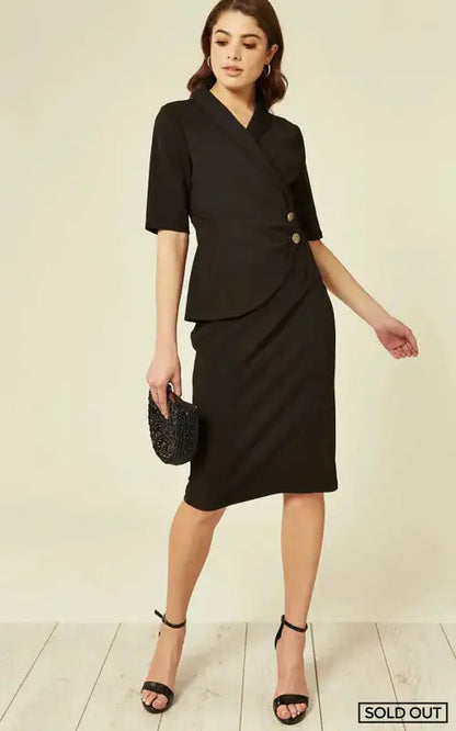 Diane Wrap Blazer Dress - WanderMart Co.