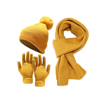 Cozy Winter 3 In 1 Scarf, Beany And Gloves Set - WanderMart Co.