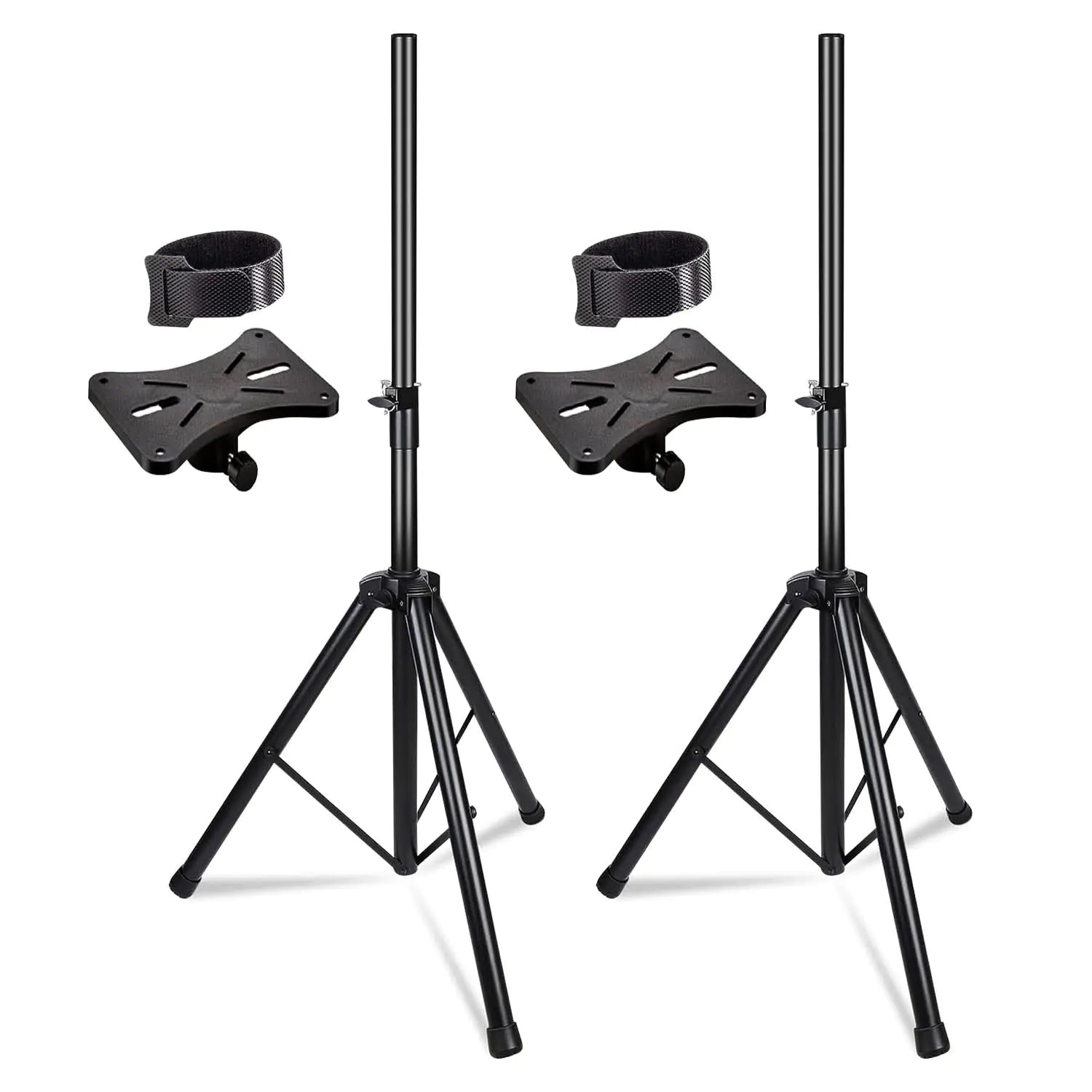 5 Core Speaker Stand Tripod Heavy Duty Adjustable Up to 72 Inch DJ Studio Monitor Stands Pole Mount Black - WanderMart Co.