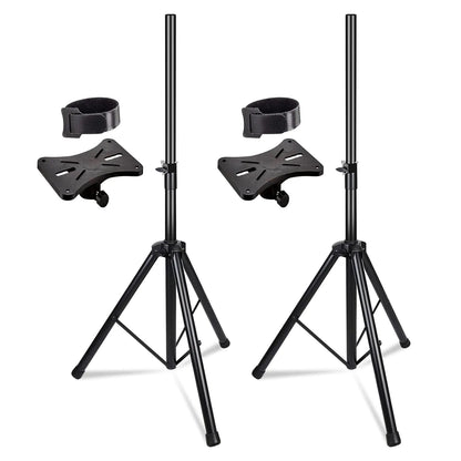 5 Core Speaker Stand Tripod Heavy Duty Adjustable Up to 72 Inch DJ Studio Monitor Stands Pole Mount Black - WanderMart Co.