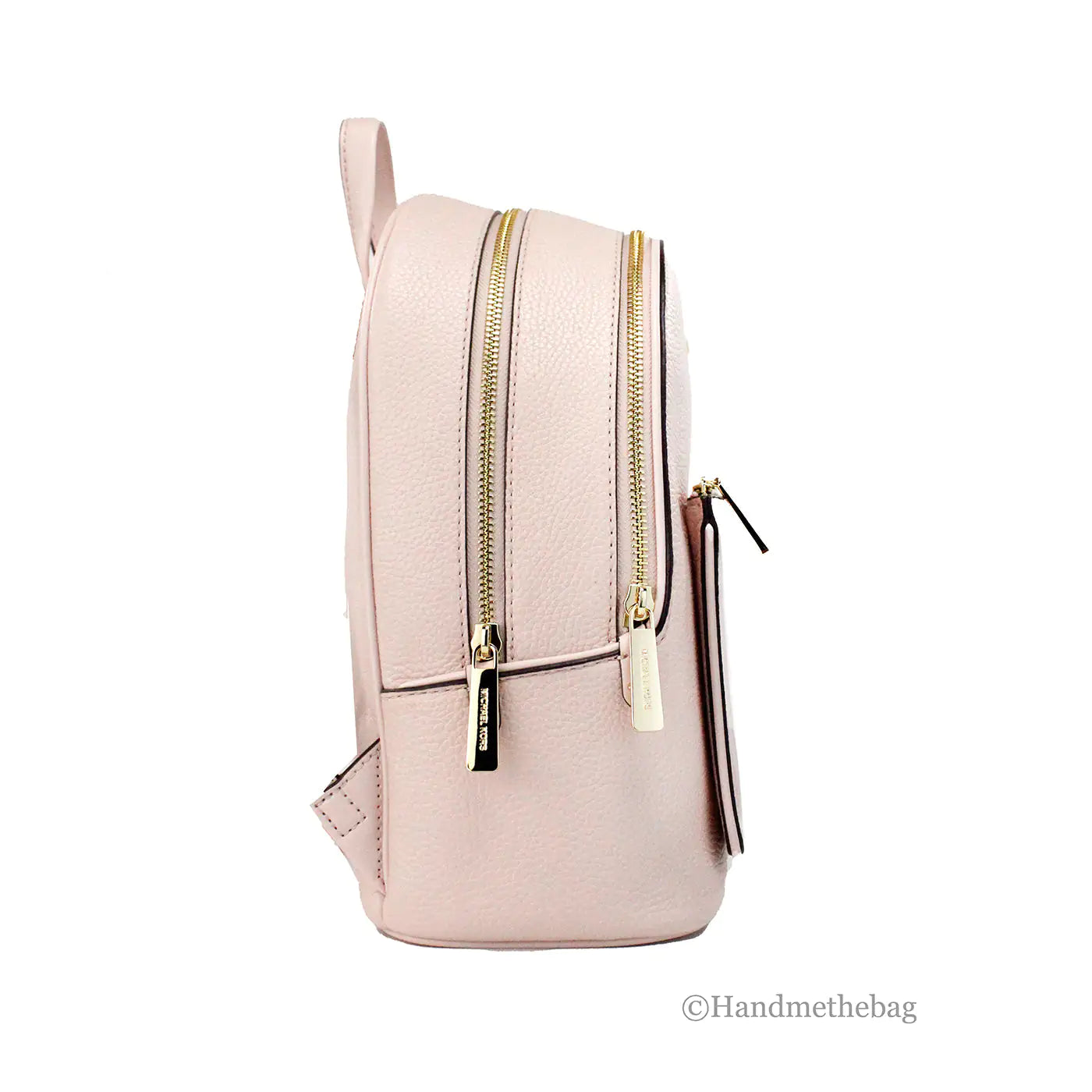 Michael Kors Adina Medium Powder Blush Leather Convertible Backpack - WanderMart Co.