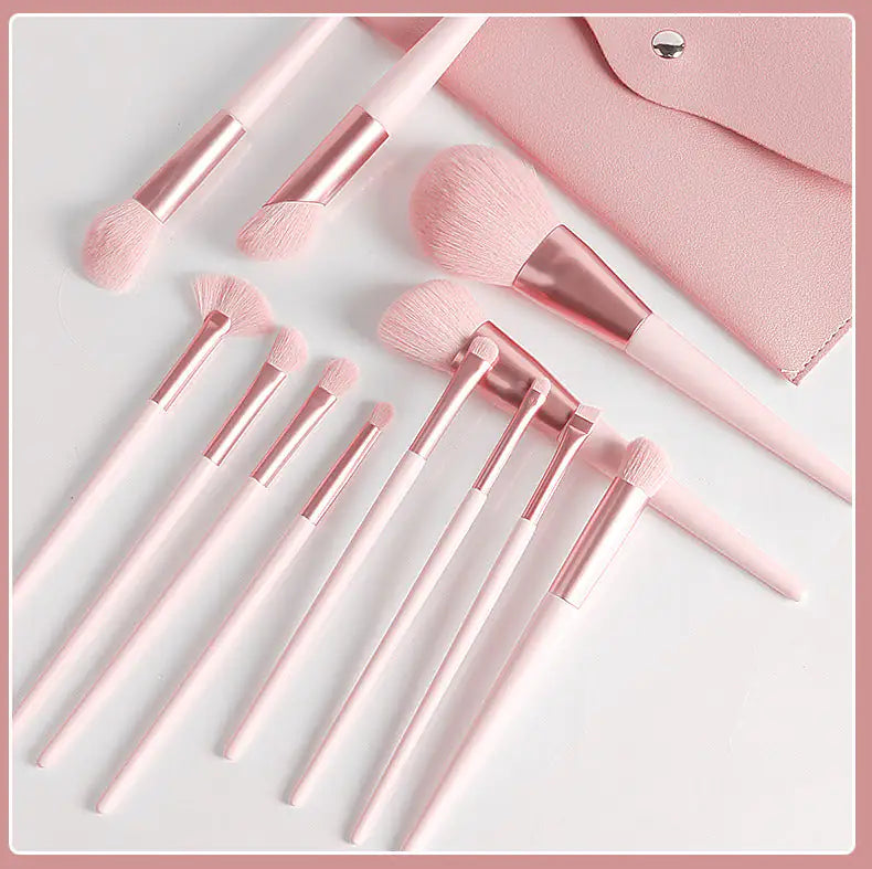 Pink Princess Makeup Brush Set - WanderMart Co.