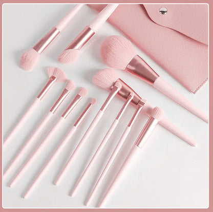 Pink Princess Makeup Brush Set - WanderMart Co.