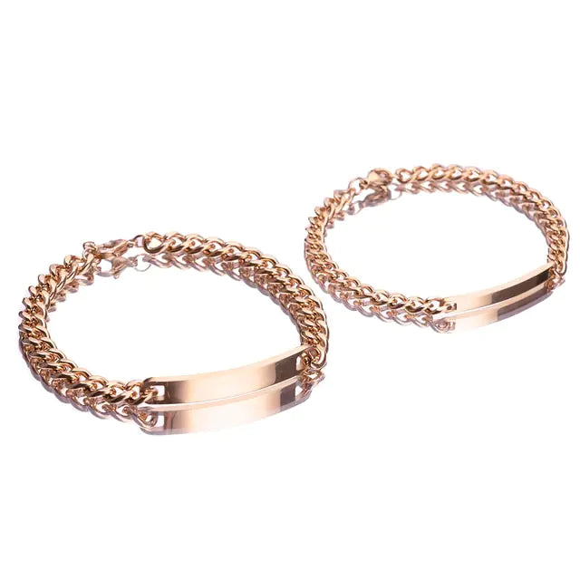 Stainless Steel Couple Bracelet