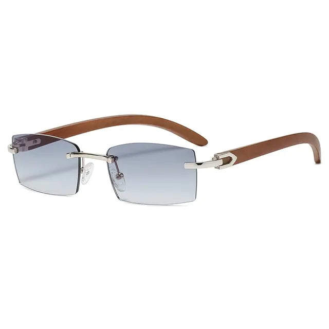 Rectangle Fashion Rimless Sunglasses - WanderMart Co.