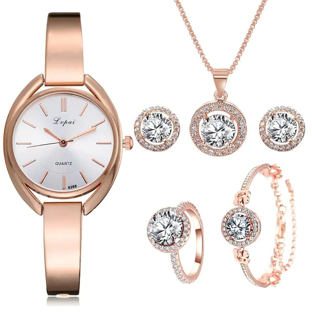 Rose Gold Quartz Wristwatches - WanderMart Co.