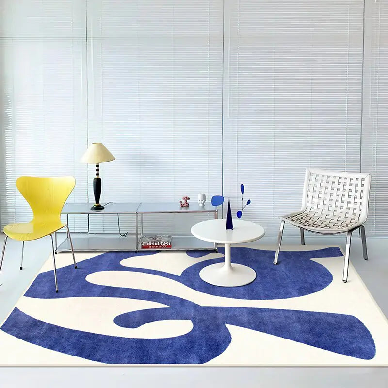 Large Abstract Living Room Carpet - WanderMart Co.