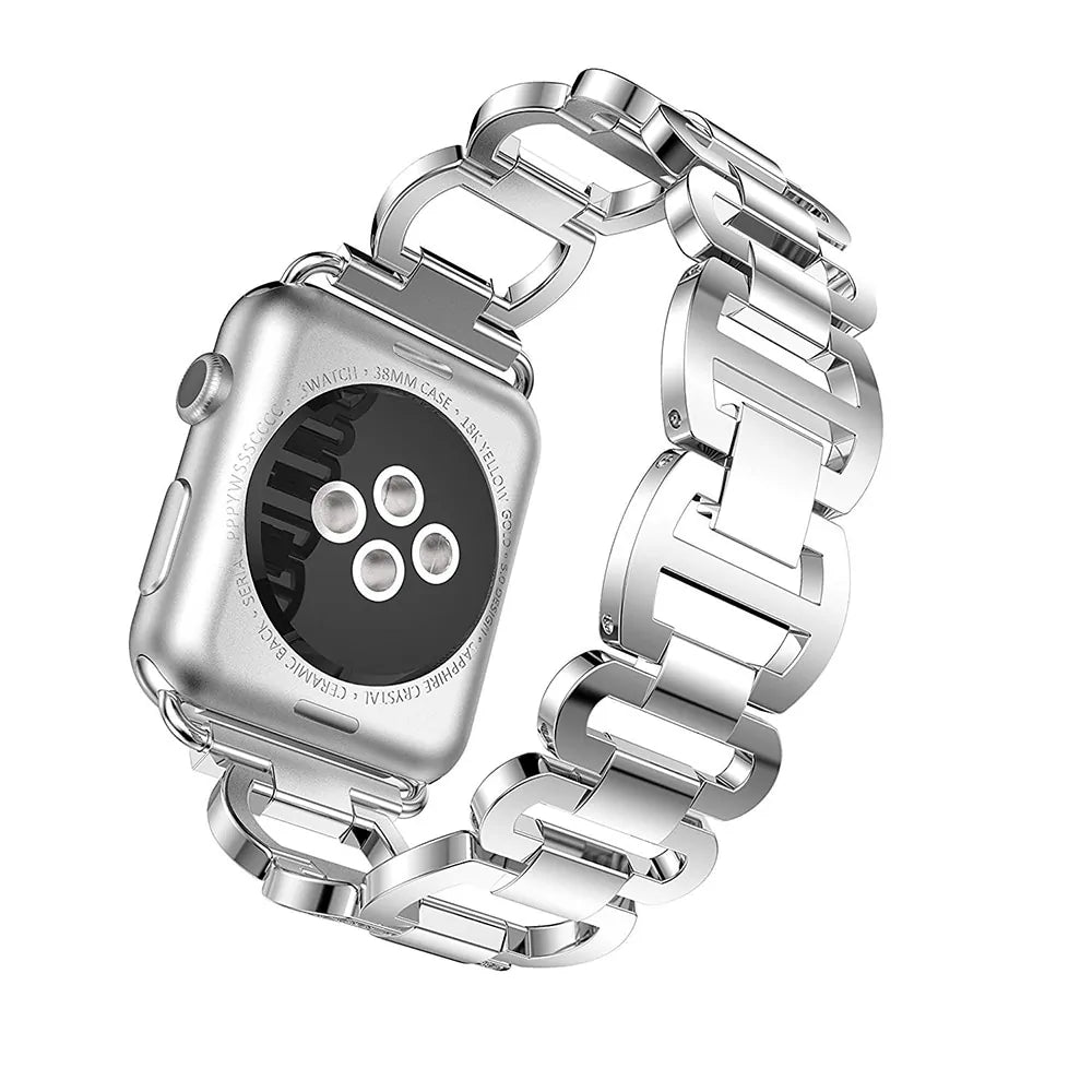 Luxury Metal Diamond Bracelet for Apple Watch - WanderMart Co.