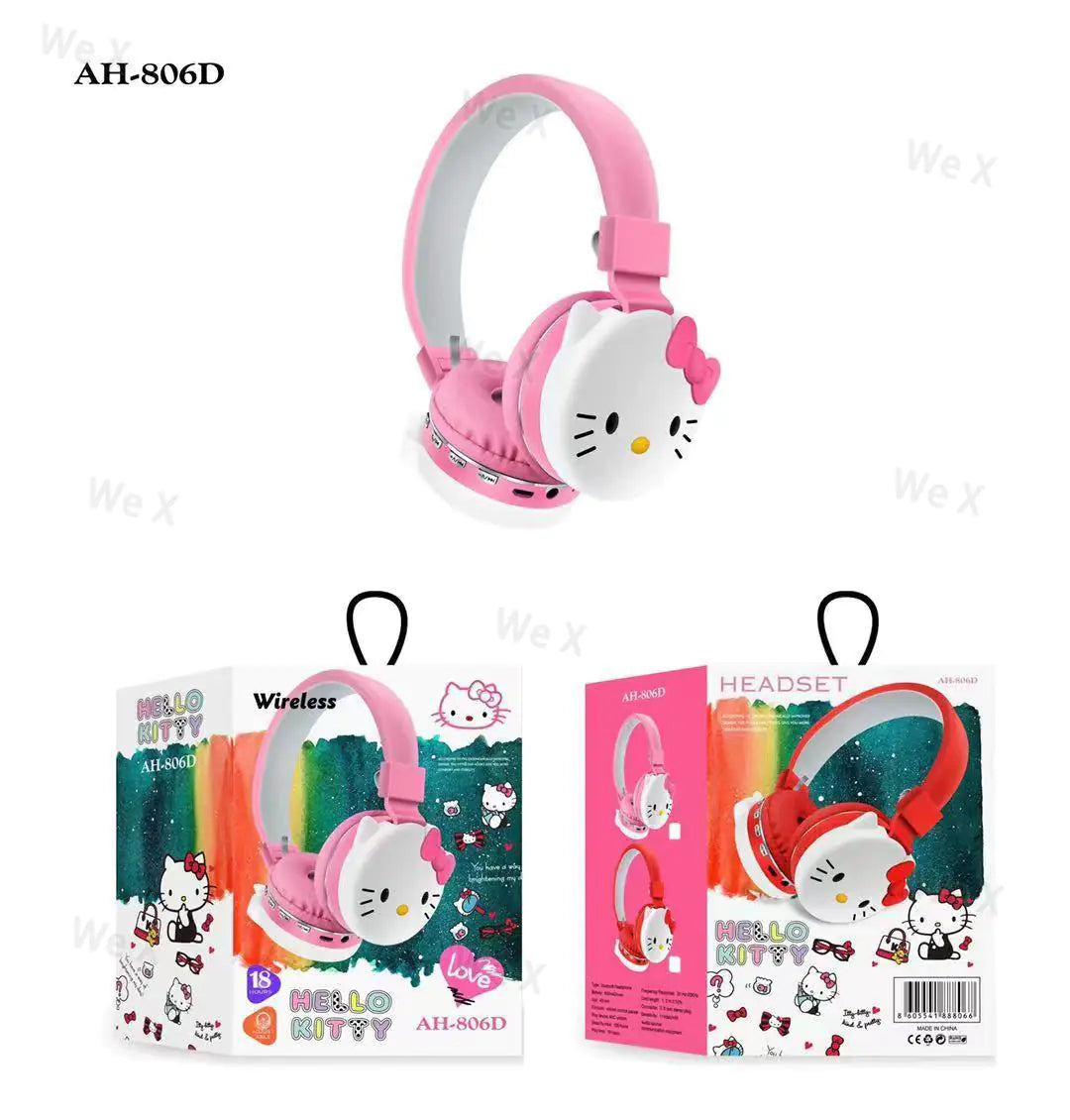 Hello kitty Foldable Wireless Headsets - WanderMart Co.