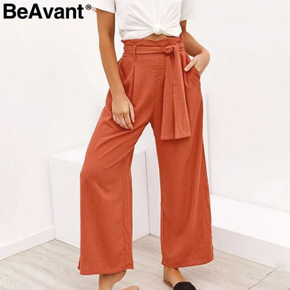 Casual Cotton Linen Summer Pants - WanderMart Co.