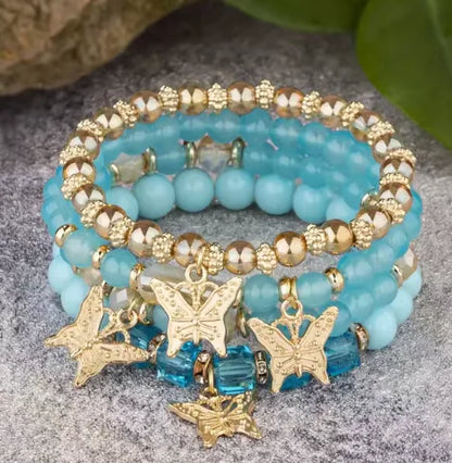 Butterfly Bliss Beaded Bracelets - WanderMart Co.