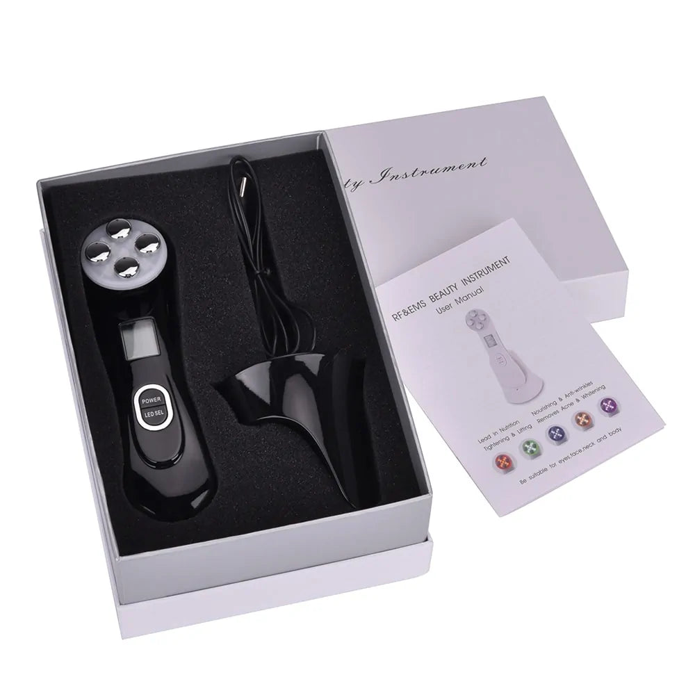 Facial 5-In-1 LED Skin Tightening Beauty - WanderMart Co.