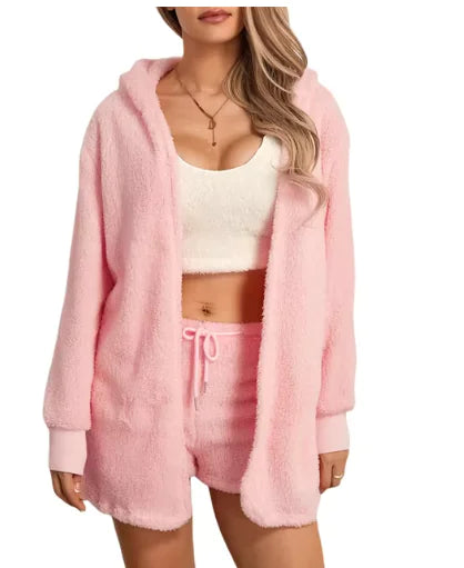 Women's Cozy Plush Loungewear Set - WanderMart Co.