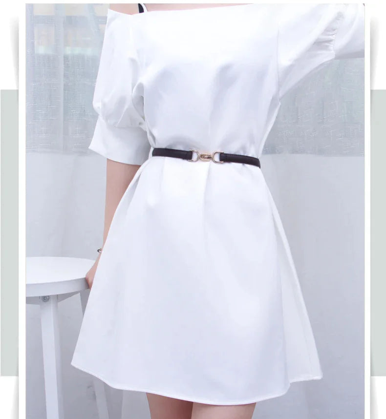 Adjustable Leather Dress Belt - WanderMart Co.