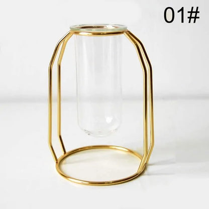 Creative Golden Glass Vase - WanderMart Co.