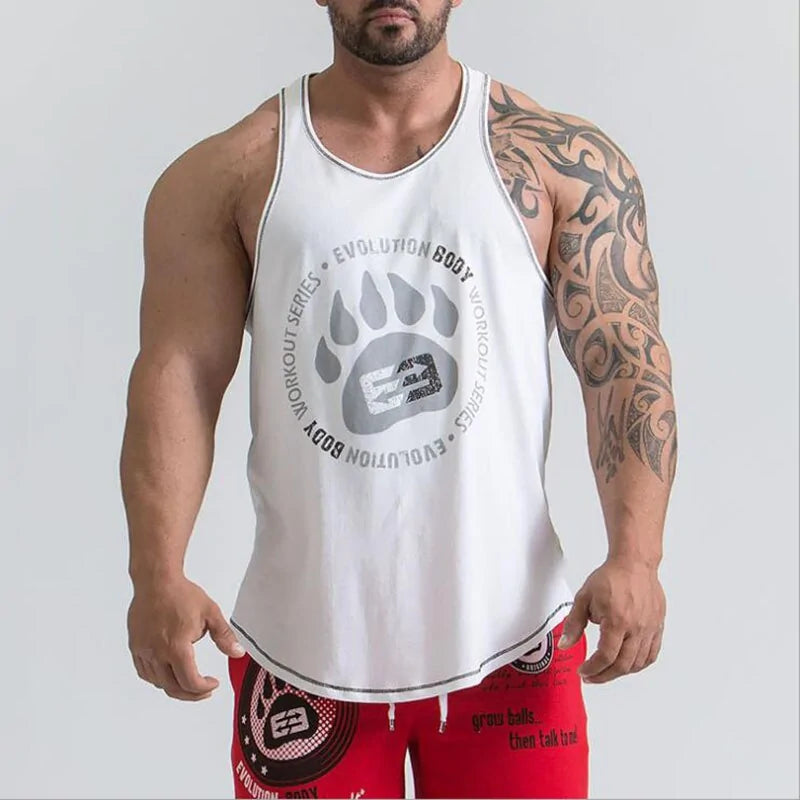 2019 Men's Bodybuilding Stringer Tank Tops: Fitness Singlets - WanderMart Co.