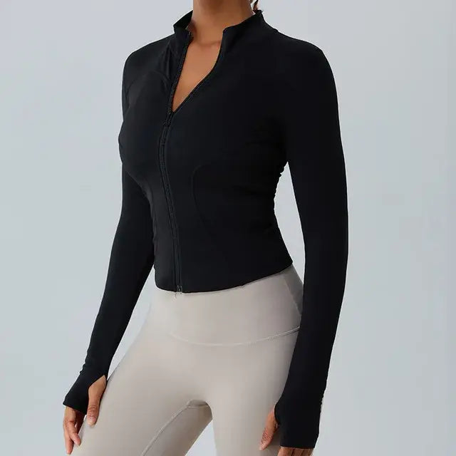 Plush Women's Yoga Jacket - WanderMart Co.