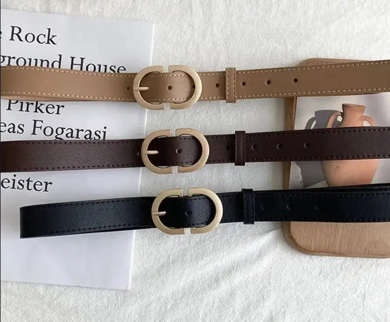 Elegant Leather Fashion Belt - WanderMart Co.