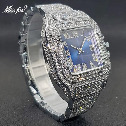 Ice Out Diamond Square Watch - WanderMart Co.