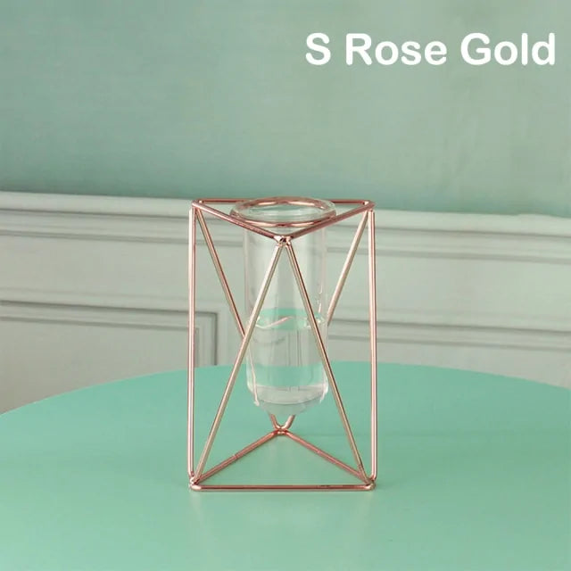 Creative Golden Glass Vase - WanderMart Co.