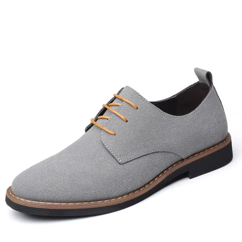 The Roxida - Suede Leather Oxford Shoes For Men - WanderMart Co.