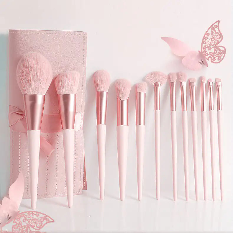 Pink Princess Makeup Brush Set - WanderMart Co.