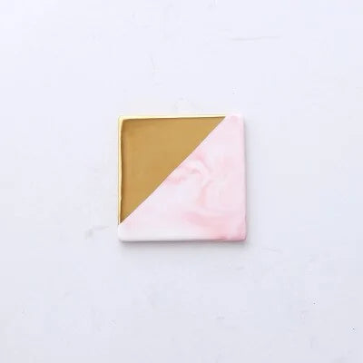 Luxury Unique Marble Ceramic Coaster - WanderMart Co.