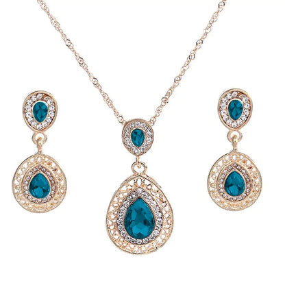 Blue Lans Jewelry Set - WanderMart Co.