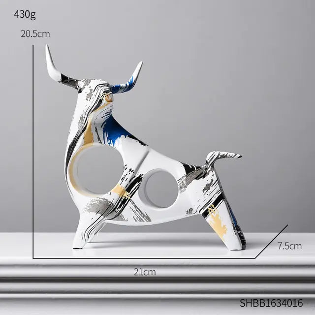 Modern Art Graffiti Cow Figurines - WanderMart Co.