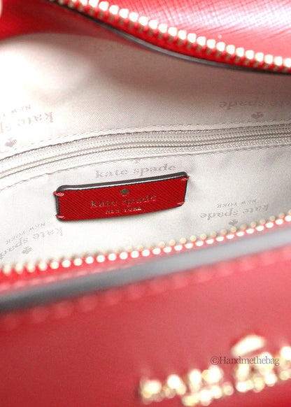 Kate Spade Madison Medium Candied Cherry Saffiano Leather Satchel - WanderMart Co.