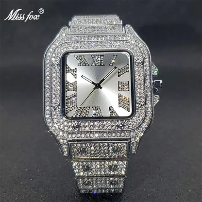 Ice Out Diamond Square Watch - WanderMart Co.