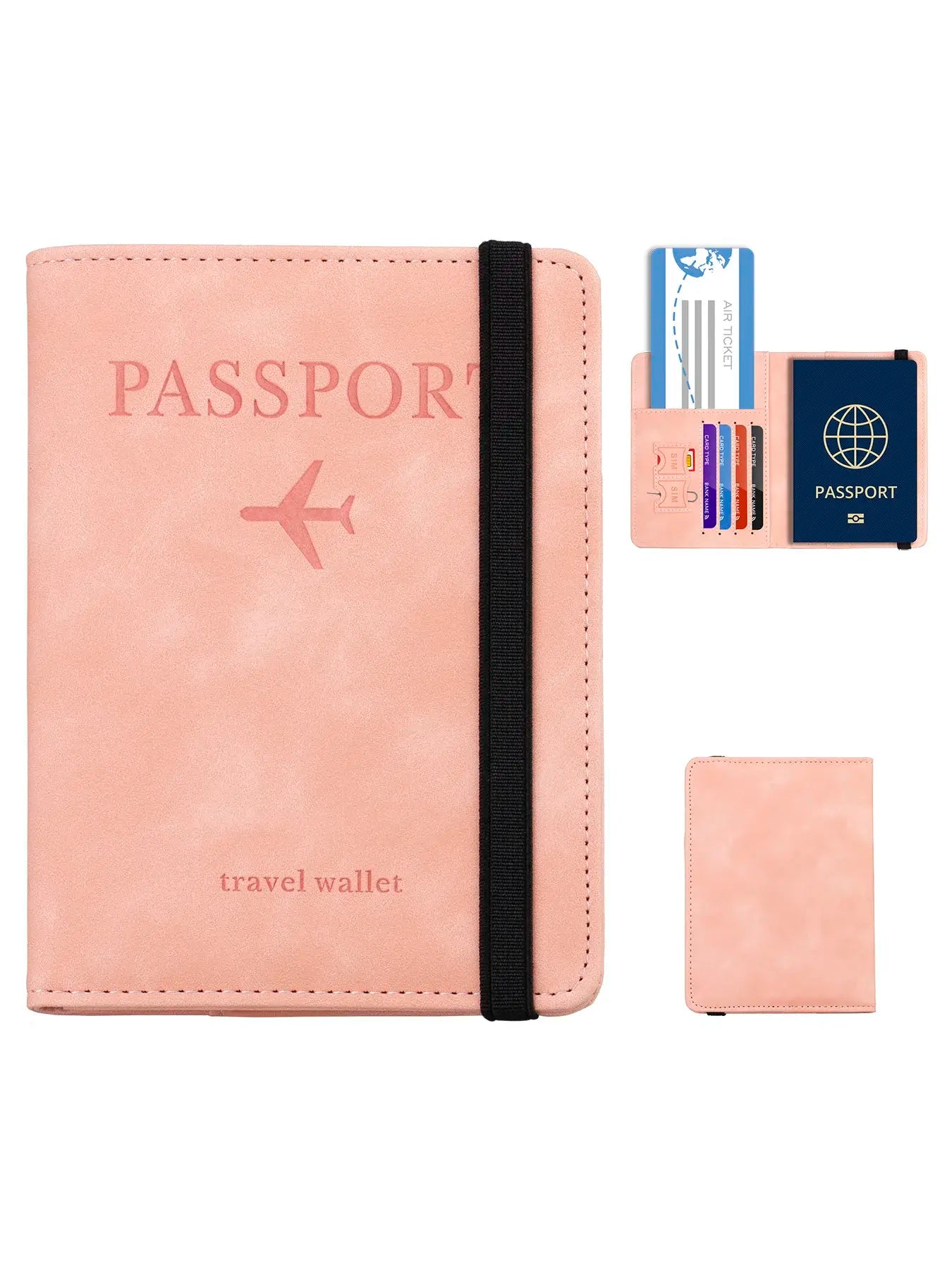 Blocking Passport Holder Leather Travel Wallet - WanderMart Co.