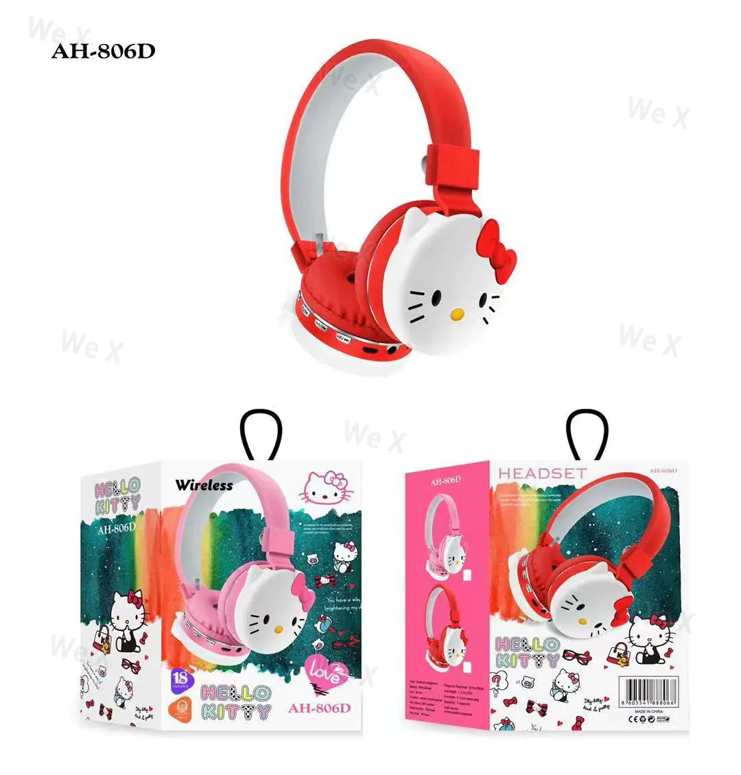 Hello kitty Foldable Wireless Headsets - WanderMart Co.