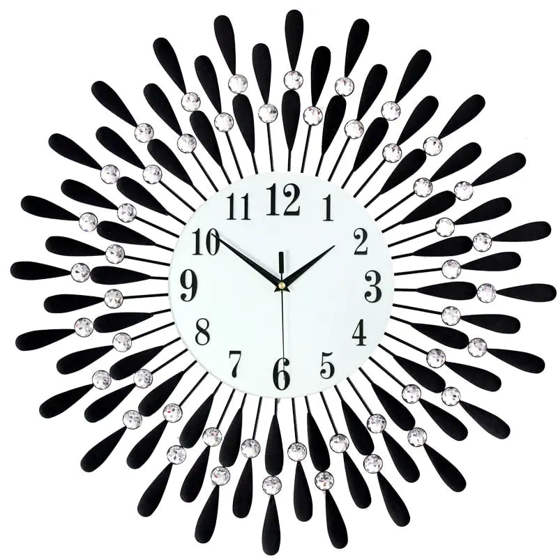 Feather Sun Wall Clock - WanderMart Co.