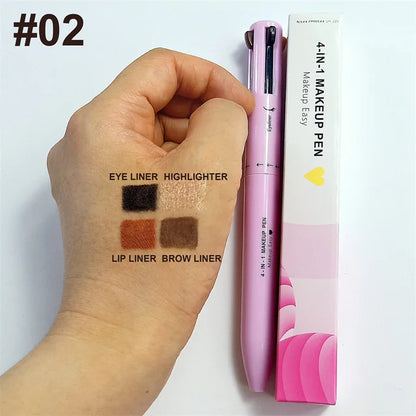 4 In 1 Face Makeup Pen Eyebrow - WanderMart Co.