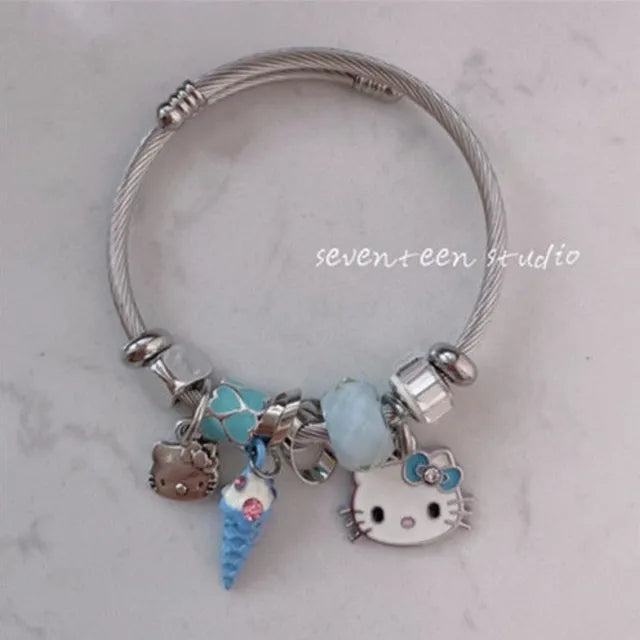 Cartoon Hello Kitty Bracelets Bangles - WanderMart Co.