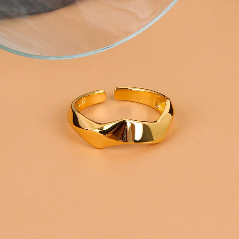 Irregular Geometric Adjustable Rings Set - WanderMart Co.