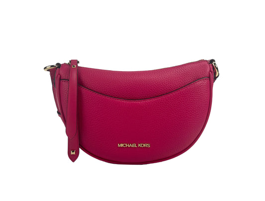 Michael Kors Dover Small Pink Half Moon Crossbody - WanderMart Co.