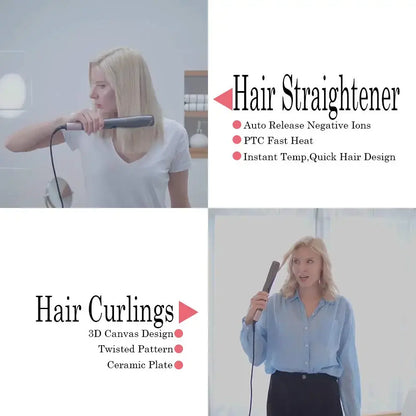 Hair Straightener and Curler - WanderMart Co.