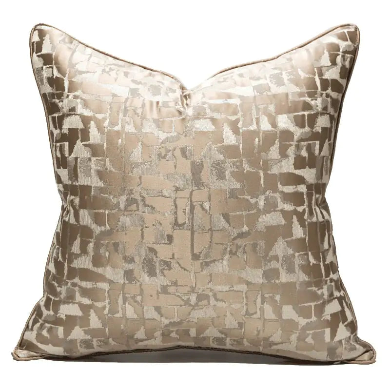 Bronze Jacquard Cushion Cover - WanderMart Co.