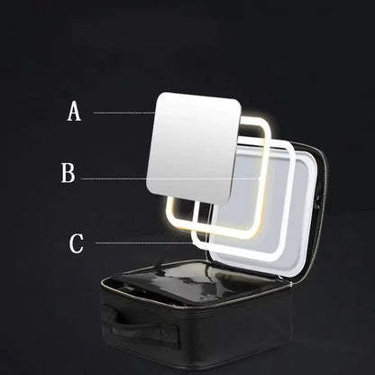 Portable Waterproof LED Makeup Organizer - WanderMart Co.