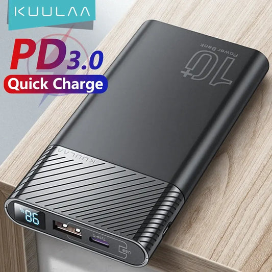 KUULAA Power Bank 10000mAh QC PD 3.0 PoverBank - WanderMart Co.