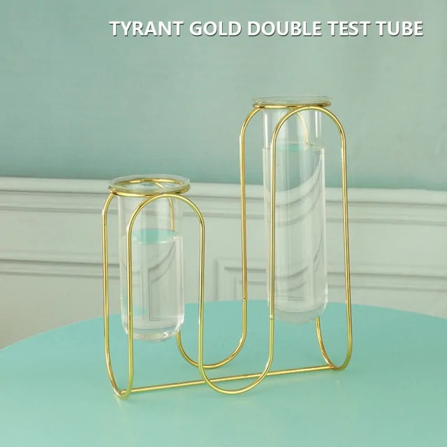 Creative Golden Glass Vase - WanderMart Co.